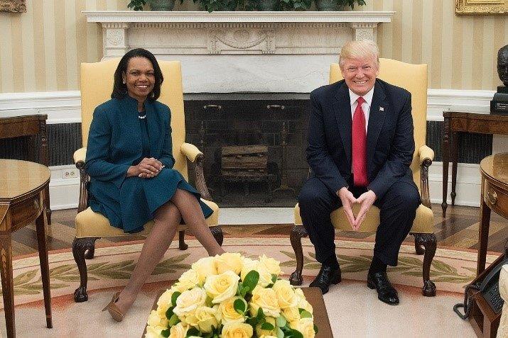 Condoleezza Rice with Trump