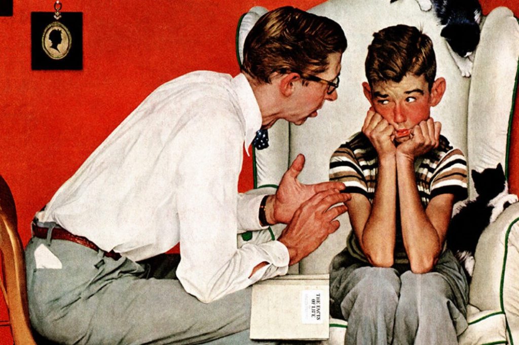 Norman Rockwell. The Facts of Life, 1952. art