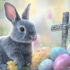Easter Bunny and Cross